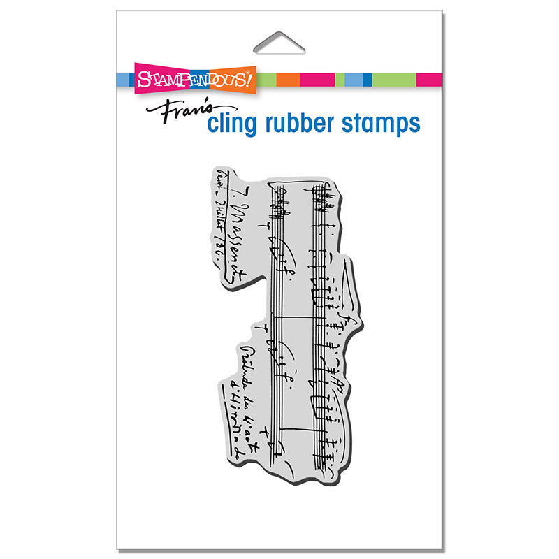 Stampendous Fran's Cling Rubber Stamps Music Notations (CRP350)