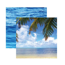 Load image into Gallery viewer, Reminisce Caribbean Cruise Collection 12x12 Scrapbook Paper Tropical Dreams (CRU-004)
