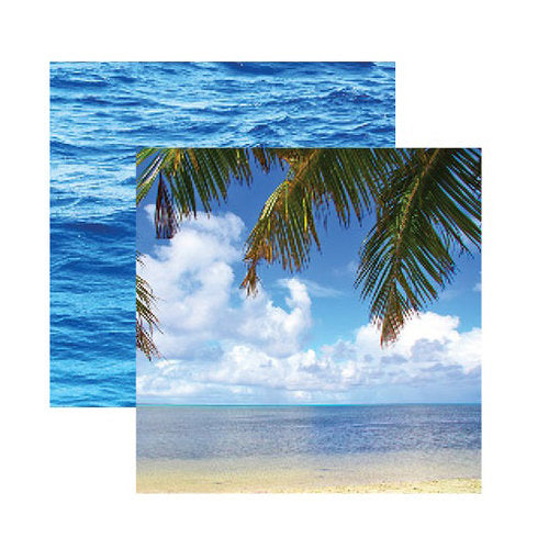 Reminisce Caribbean Cruise Collection 12x12 Scrapbook Paper Tropical Dreams (CRU-004)