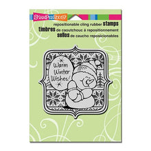 Load image into Gallery viewer, Stampendous Fran&#39;s Cling Rubber Stamps Sweater Snowman (CRW158)
