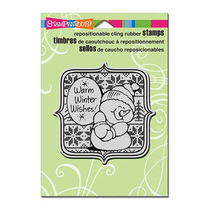 Stampendous Fran's Cling Rubber Stamps Sweater Snowman (CRW158)