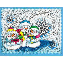 Load image into Gallery viewer, Stampendous Fran&#39;s Slim Cling Rubber Snowflake Wishes (CSL19)
