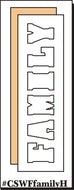 Clear Scraps Word Frame Family Horizontal (CSWFamilyh)
