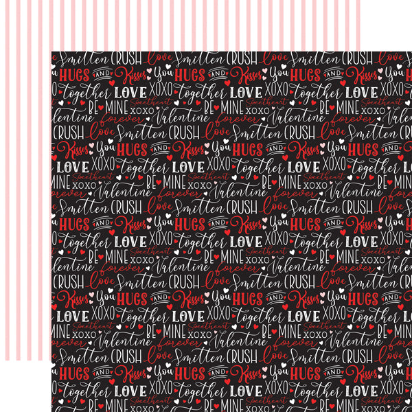 Echo Park Paper Co. 12x12 Scrapbook Paper - Cupid & Co. Collection - Love Words (CUP227007)