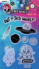 Load image into Gallery viewer, Art by Marlene Out of this World Clear Stamp Set Space Cats (ABM-OOTW-STAMP71)
