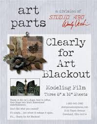 Wendy Vecchi Studio 490 Art Parts Clearly for Art Blackout 8"x10" 3 Pack