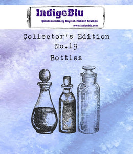 IndigoBlu Quintessentially English Rubber Stamps  Collector's Edition No. 19 Bottles (IND0454)