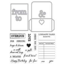 Load image into Gallery viewer, Hero Arts Stamp &amp; Cut XL Library Card (DC285)
