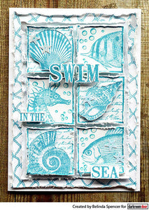 Darkroom Door Collage Stamp Seaside Squares (DDCS029)