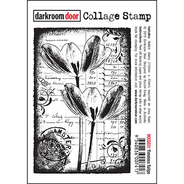 Darkroom Door Collage Stamp Timeless Tulips (DDCS031)