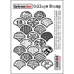 Darkroom Door Stamp & Stencil Set Arty Scales (DDCS035)