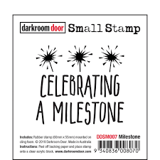 Darkroom Door Small Stamp Celebrating a Milestone (DDSM007)