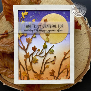 Hero Arts Fancy Dies Autumn Branches Cover Plate (DI953)