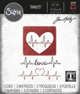 Sizzix Thinlits Die Set Heartbeat by Tim Holtz (664416)