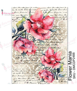 Dress My Craft Transfer Me Flower Mania (DMCDP2488)