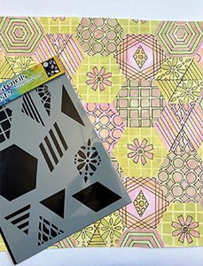 Dylusions by Dyan Reaveley 2" Quilt Large Stencil (DYS75332)