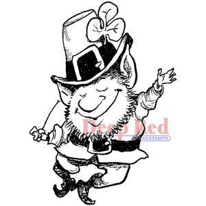 Deep Red Cling Stamps Lucky Leprechaun (3X505118)