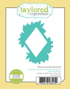 Taylored Expressions Stamp & Die Set Diamond Botanical (TE1531)