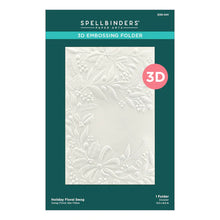 Load image into Gallery viewer, Spellbinders Paper Arts 3-D Embossing Folder Holiday Floral (E3D-041)
