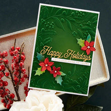 Load image into Gallery viewer, Spellbinders Paper Arts 3-D Embossing Folder Holiday Floral (E3D-041)
