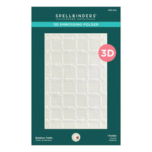 Load image into Gallery viewer, Spellbinders Paper Arts Bamboo Trellis 3D Embossing Folder by Susan Tierney-Cockburn (E3D-044)

