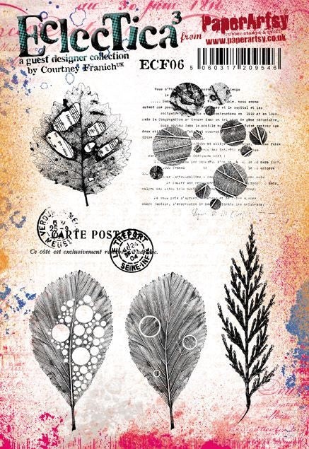 PaperArtsy Eclectica3 Stamp Set Leaves designed by Courtney Franich (ECF06)