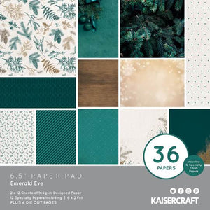 Kaisercraft 6 1/2" Paper Pad - Emerald Eve (PP1091)