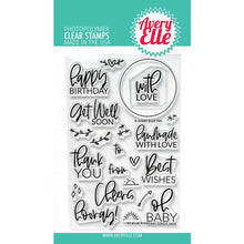 Load image into Gallery viewer, Avery Elle Photopolymer Clear Stamps Everyday Circle Tags (ST-21-12)
