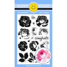 Load image into Gallery viewer, Sunny Studio Photopolymer Clear Stamp  &amp; Die Set Everything&#39;s Rose (SSCL-214)

