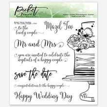Load image into Gallery viewer, Picket Fence Studios Photopolymer Stamps To the Lovely Couple (F-137)
