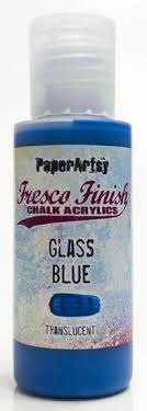 PaperArtsy Fresco Finish Chalk Acrylics Glass Blue Translucent (FF102)