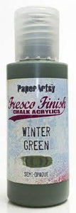 PaperArtsy Fresco Finish Chalk Acrylics Winter Green Semi-Opaque (FF118)