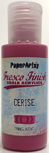 PaperArtsy Fresco Finish Chalk Acrylics Cerise Translucent (FF136)