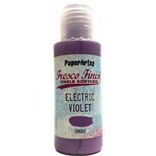 PaperArtsy Fresco Finish Chalk Acrylics Electric Violet Opaque (FF201)
