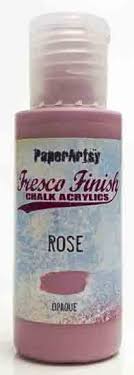 PaperArtsy Fresco Finish Chalk Acrylics Rose Opaque (FF29)