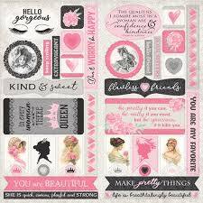 Authentique Cardstock Die Cut Elements - Flawless Collection (FLA007)