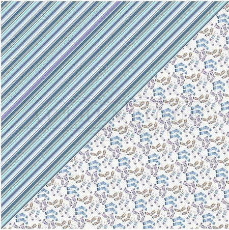 Authentique Frosted Collection 12x12 Scrapbook Paper Frosted Five (FRS005)