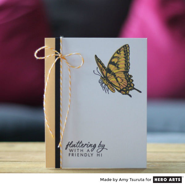 Hero Arts Polyclear Stamps Color Layering Swallowtail (CM225)