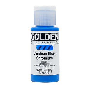 Golden Fluid Acrylics Cerulean Blue, Chromium (2050-1)