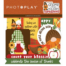 Load image into Gallery viewer, Photoplay Paper Gnomes for the Holidays Thanksgiving Ephemera Die Cuts (GNT2265)
