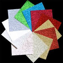 Load image into Gallery viewer, Memory Box 6x6 Shimmering Cardstock Holiday Glitter Pad (GP1005)
