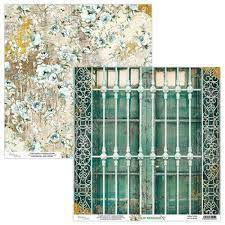 Mintay Papers Old Manor Collection 12x12 Scrapbook Paper Gate (MT-OLD-05)