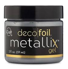 iCraft Deco Foil Metallix Gel - Glazed Pewter