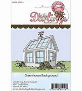 Little Darlings Rubber Stamps - Greenhouse Background (LDRSGH)