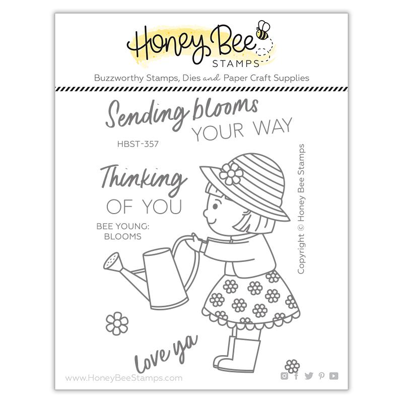 Honey Bee Stamps Bee Young Blooms Stamp & Die Set