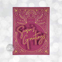 Load image into Gallery viewer, Hero Arts Clear Stamp &amp; Hot Foil Plate Season&#39;s Greetings (CM645)
