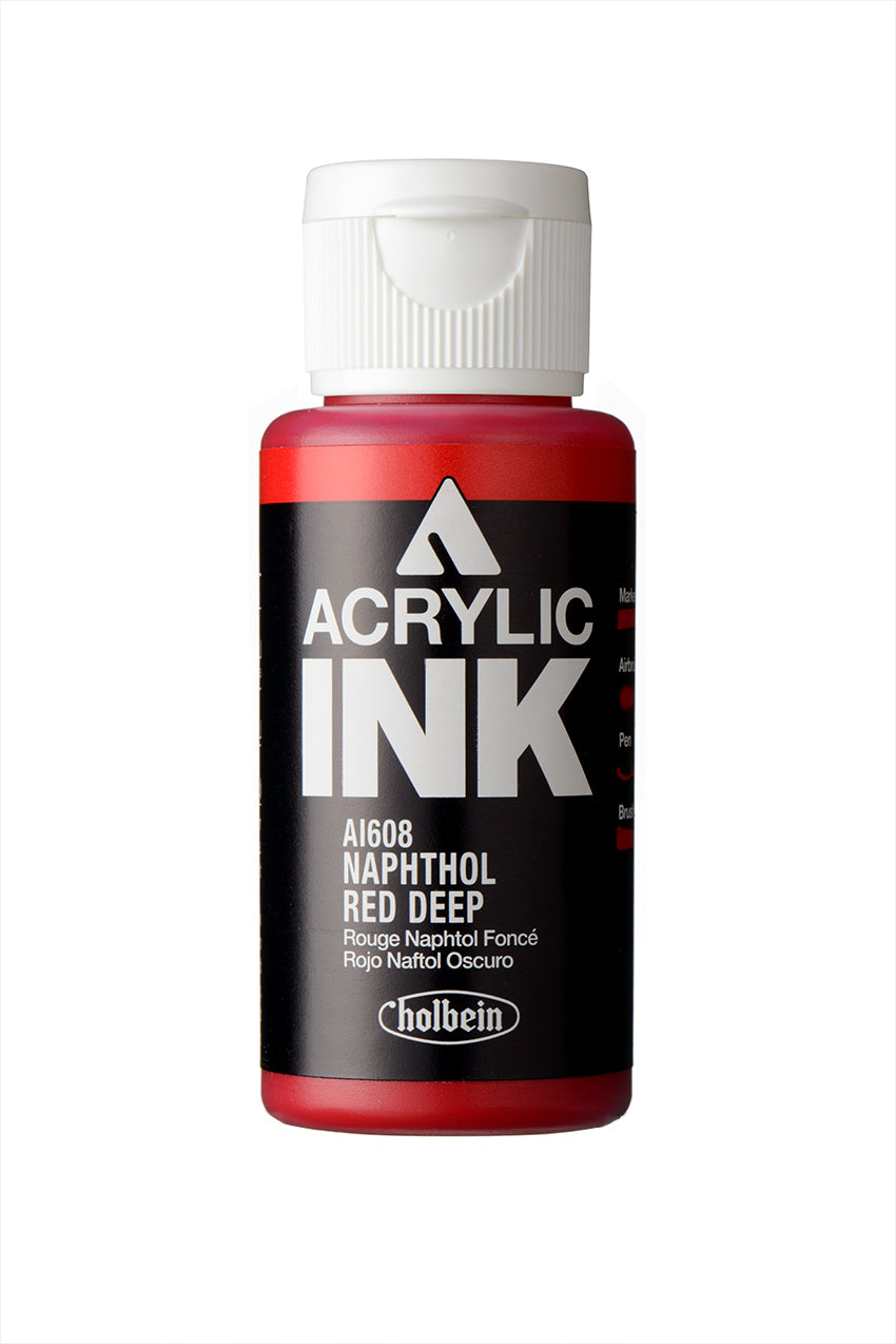Holbein Paint Marker- Acrylic Ink- Naphthol Red Deep (AI608)