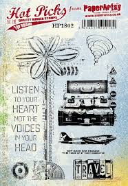PaperArtsy Stamp Set Listen to Your Heart (HP1802)