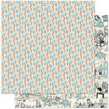 Authentique - 12" x 12" Scrapbook Paper - Hooray Collection - Hooray Four (HRY004)