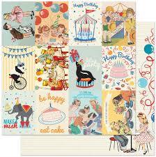 Authentique - 12" x 12" Scrapbook Paper - Hooray Collection - Hooray Seven (HRY007)